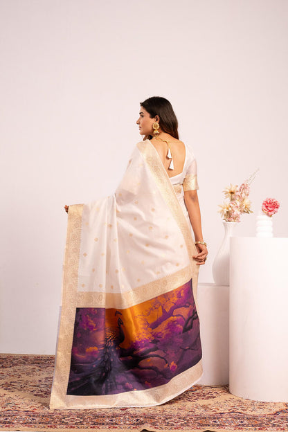 Banarasi Viraasat Sarees Royal Blue