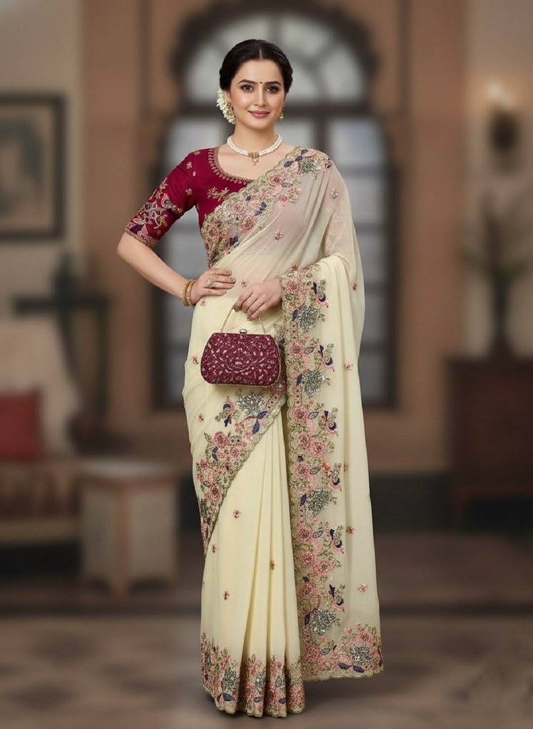 Opal Flow Sarees Multi