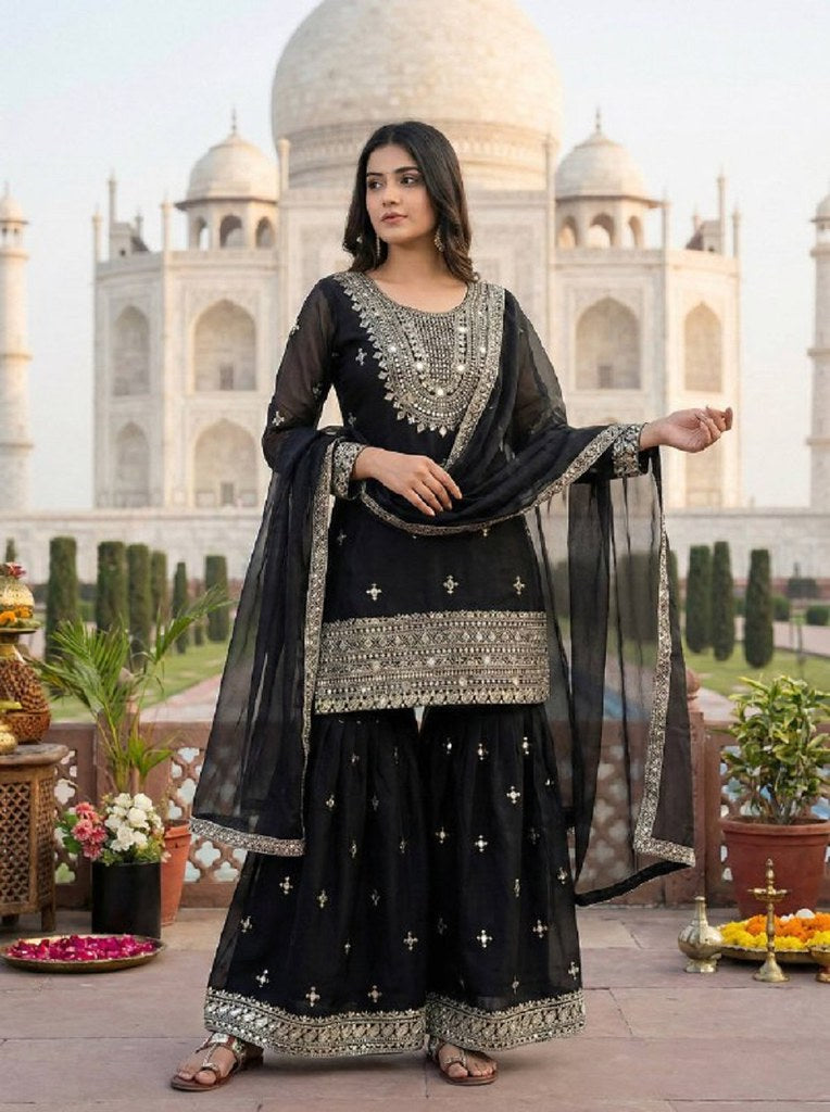Gmy Aura Salwar Suits Black