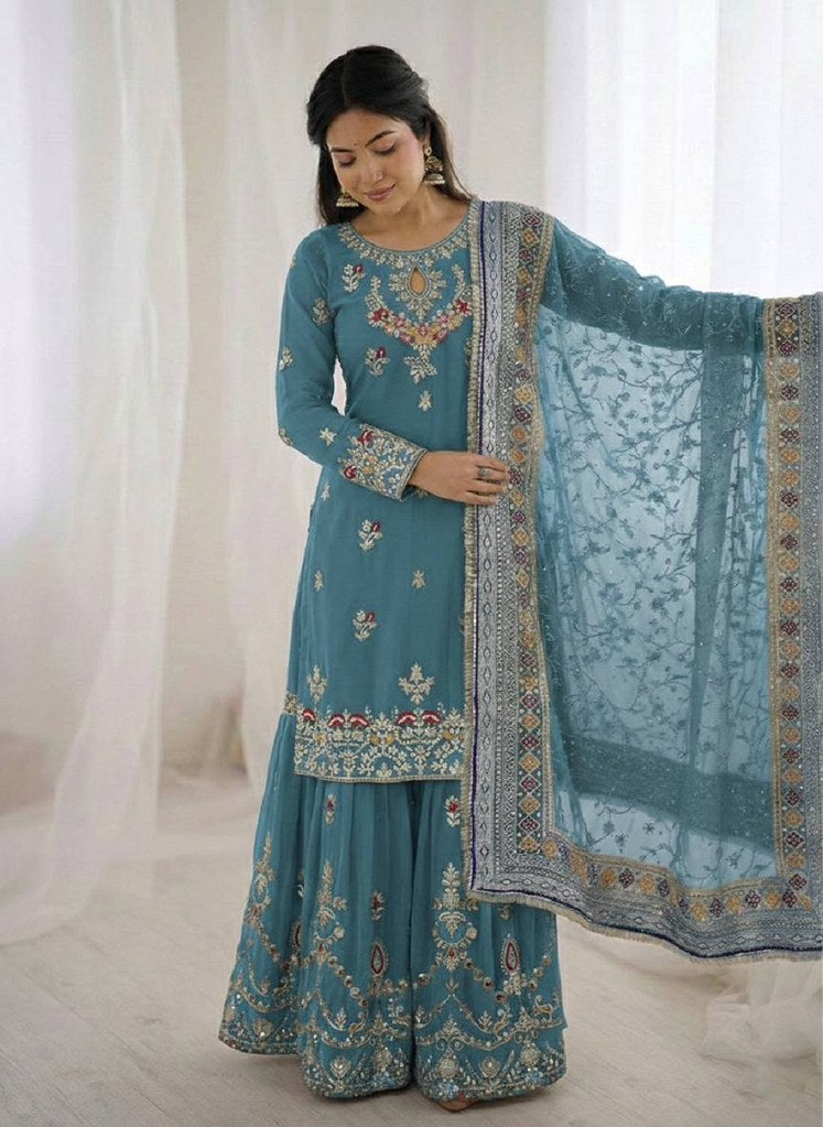 UrbanRang Salwar Suits Blue