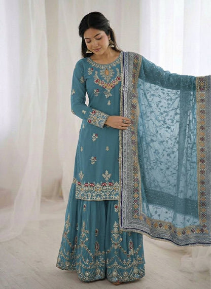UrbanRang Salwar Suits Blue