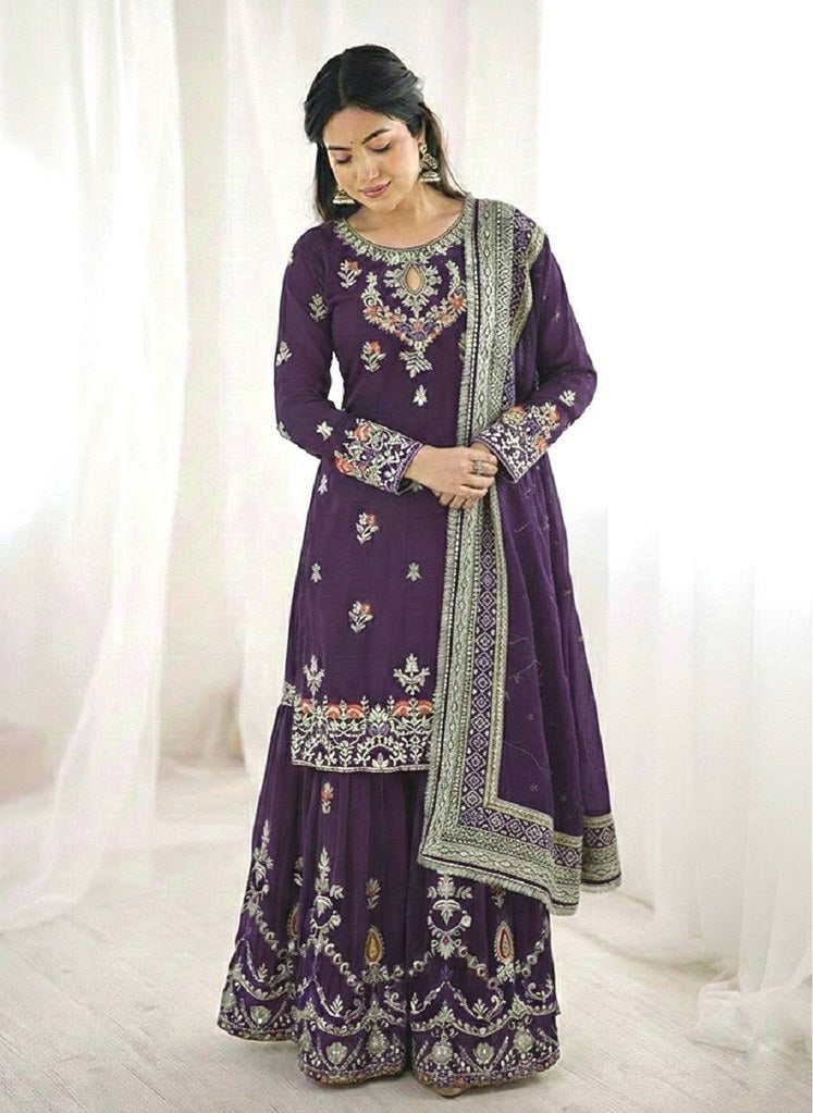 UrbanRang Salwar Suits Purple
