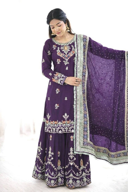UrbanRang Salwar Suits Purple