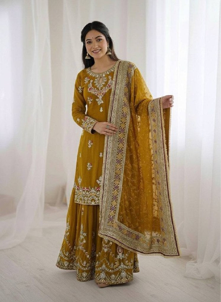 UrbanRang Salwar Suits Yellow