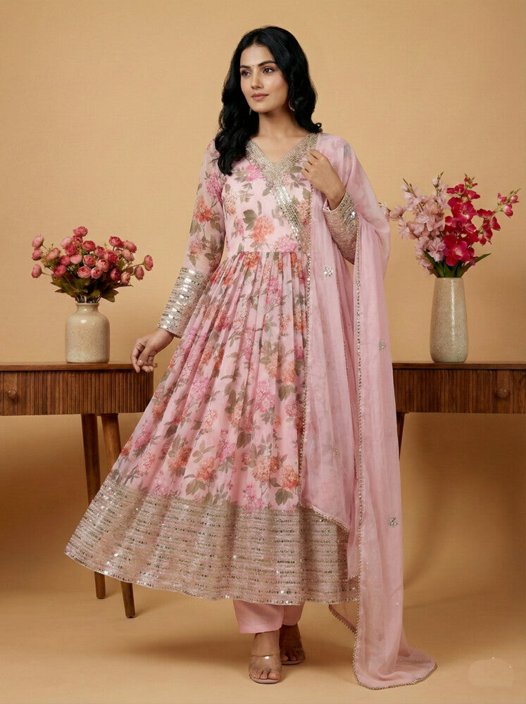 Fusion Glow Salwar Suits Multi