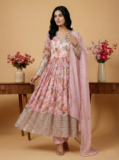 Fusion Glow Salwar Suits Multi