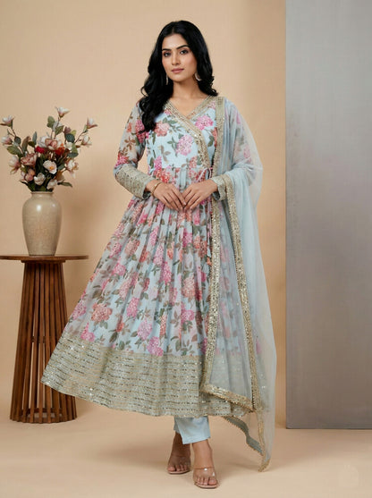 Fusion Glow Salwar Suits Multi