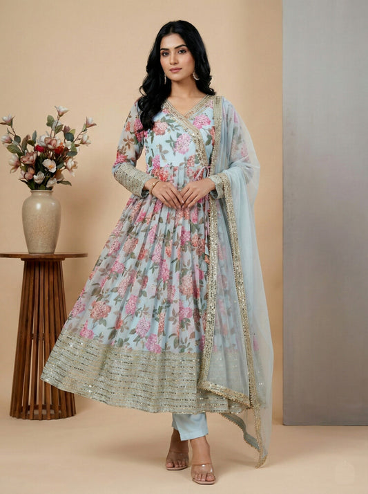 Fusion Glow Salwar Suits Multi