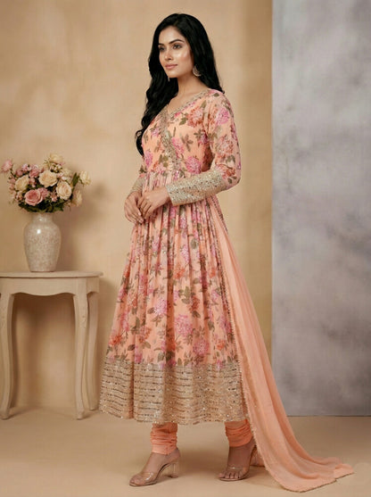 Fusion Glow Salwar Suits Multi