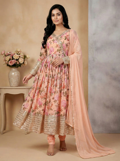 Fusion Glow Salwar Suits Multi
