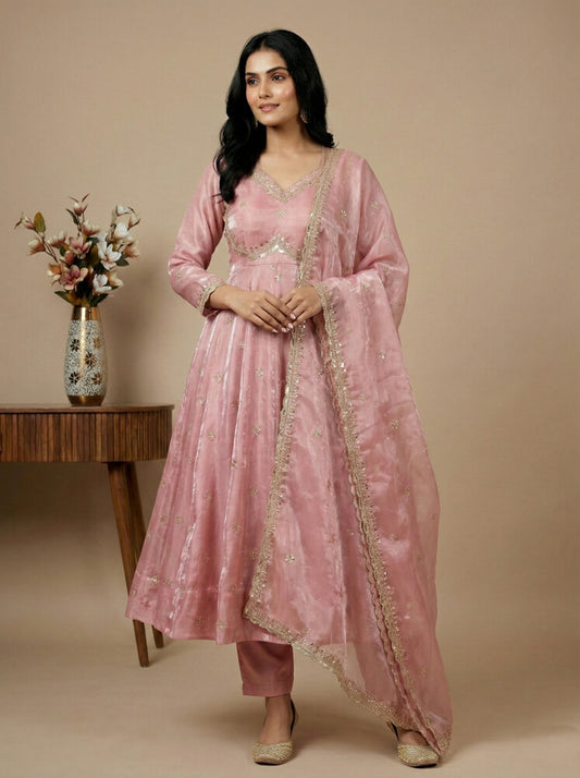 Fusion Glow Salwar Suits Pink