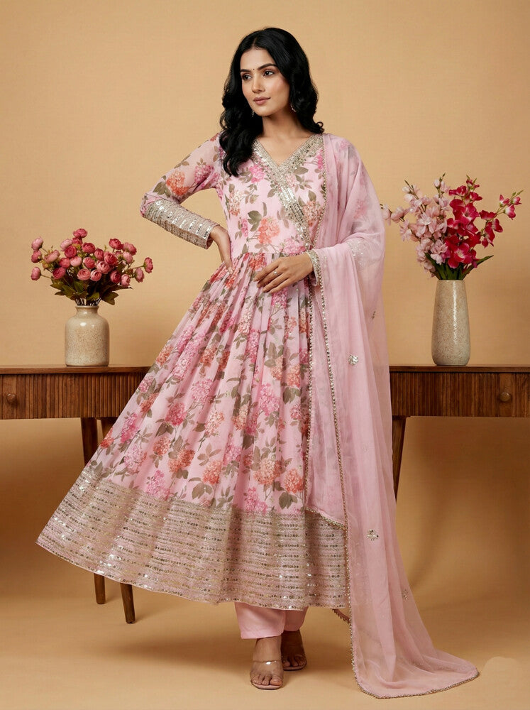 Fusion Glow Salwar Suits Multi