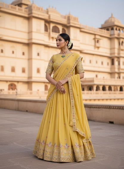 ParamparaStar Lehengas Yellow