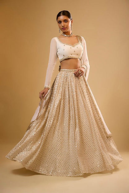 RangRoyal Lehengas White