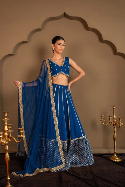 RangRoyal Lehengas Blue