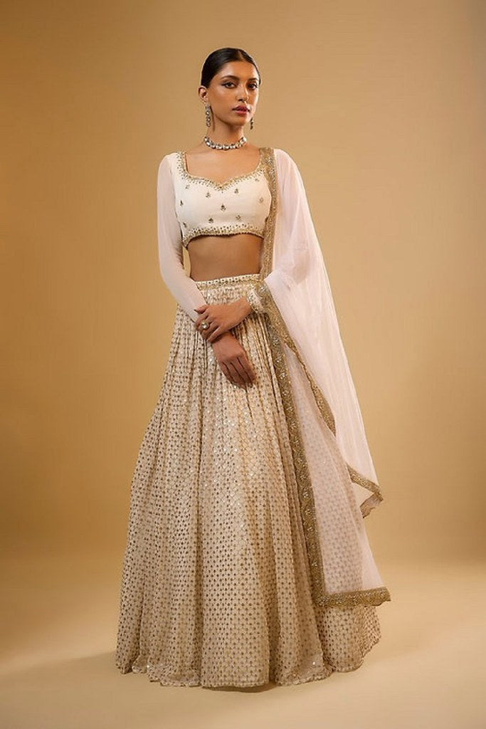 RangRoyal Lehengas White