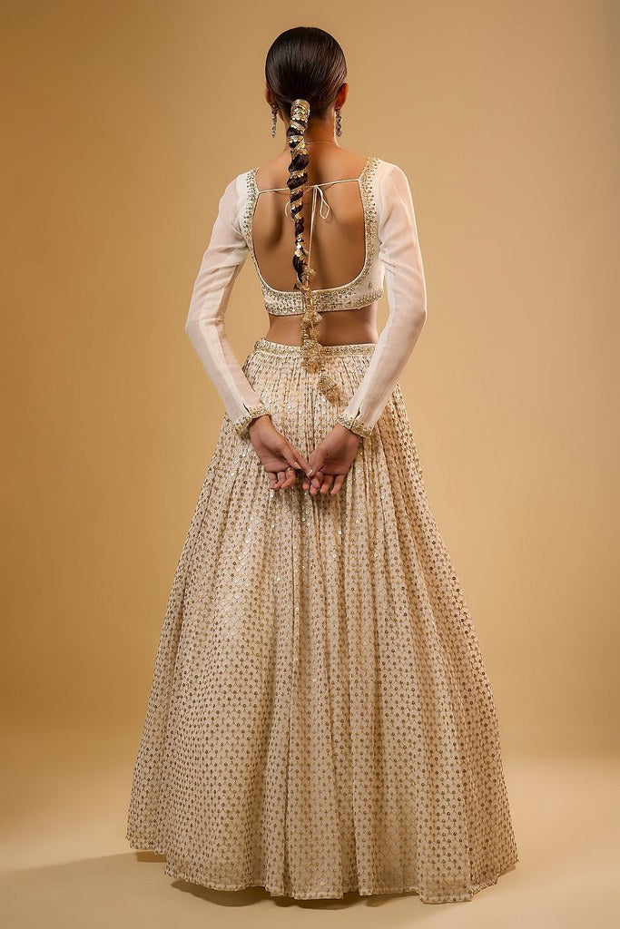RangRoyal Lehengas White