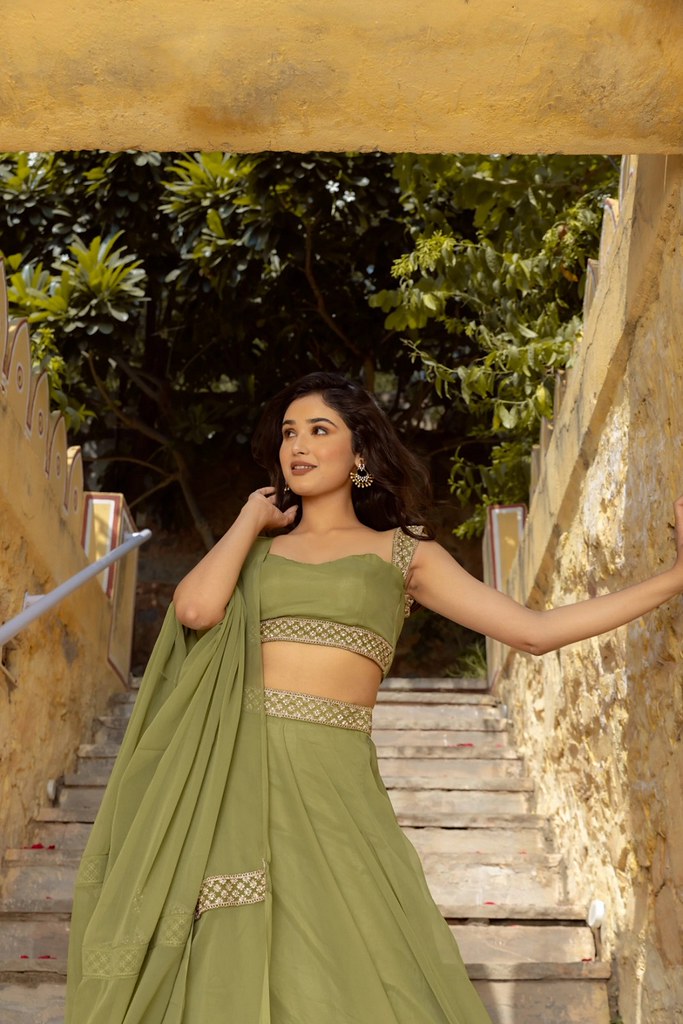 RangRoyal Lehengas Green