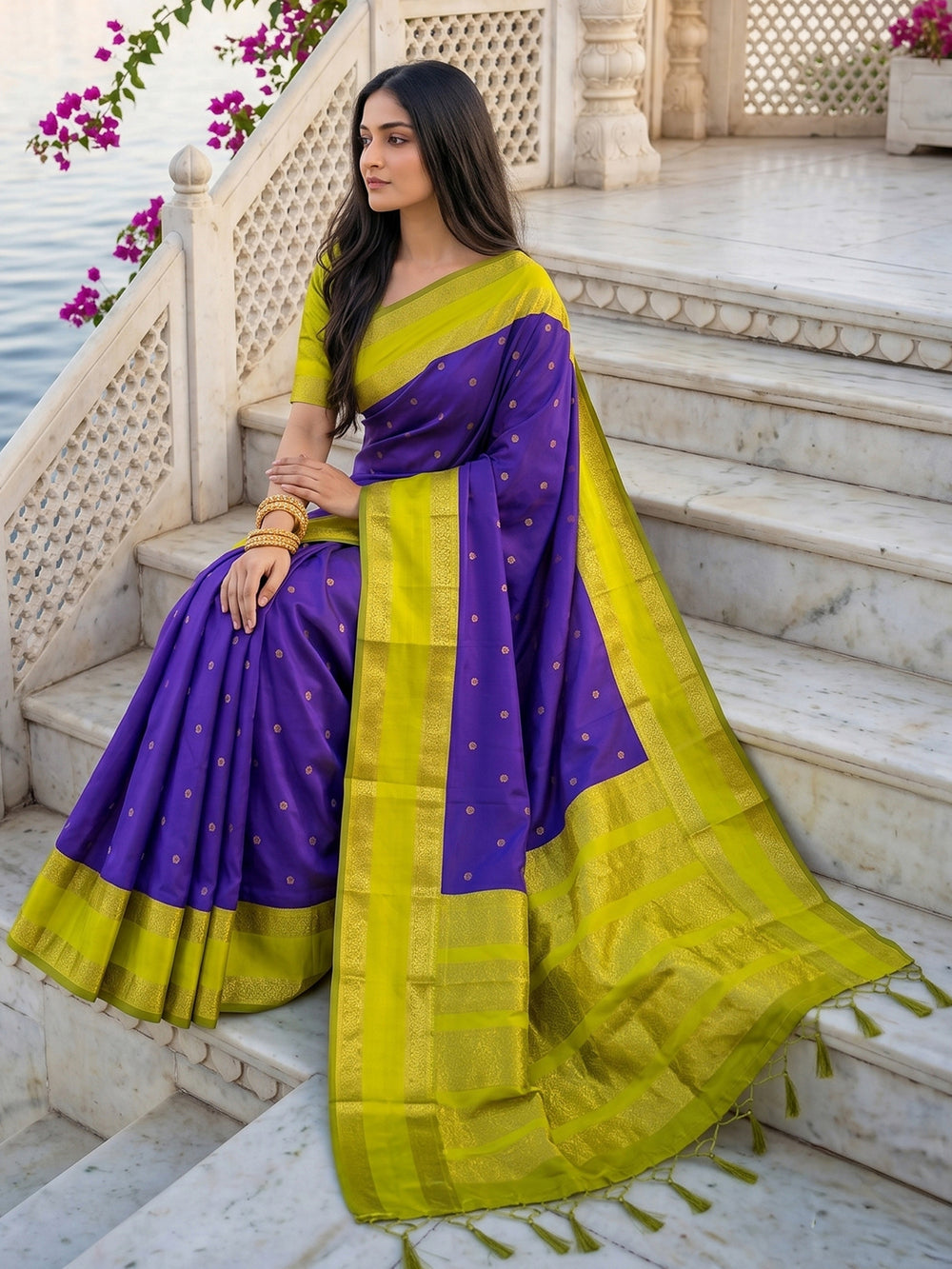DreamDrape Saree Collection Purple