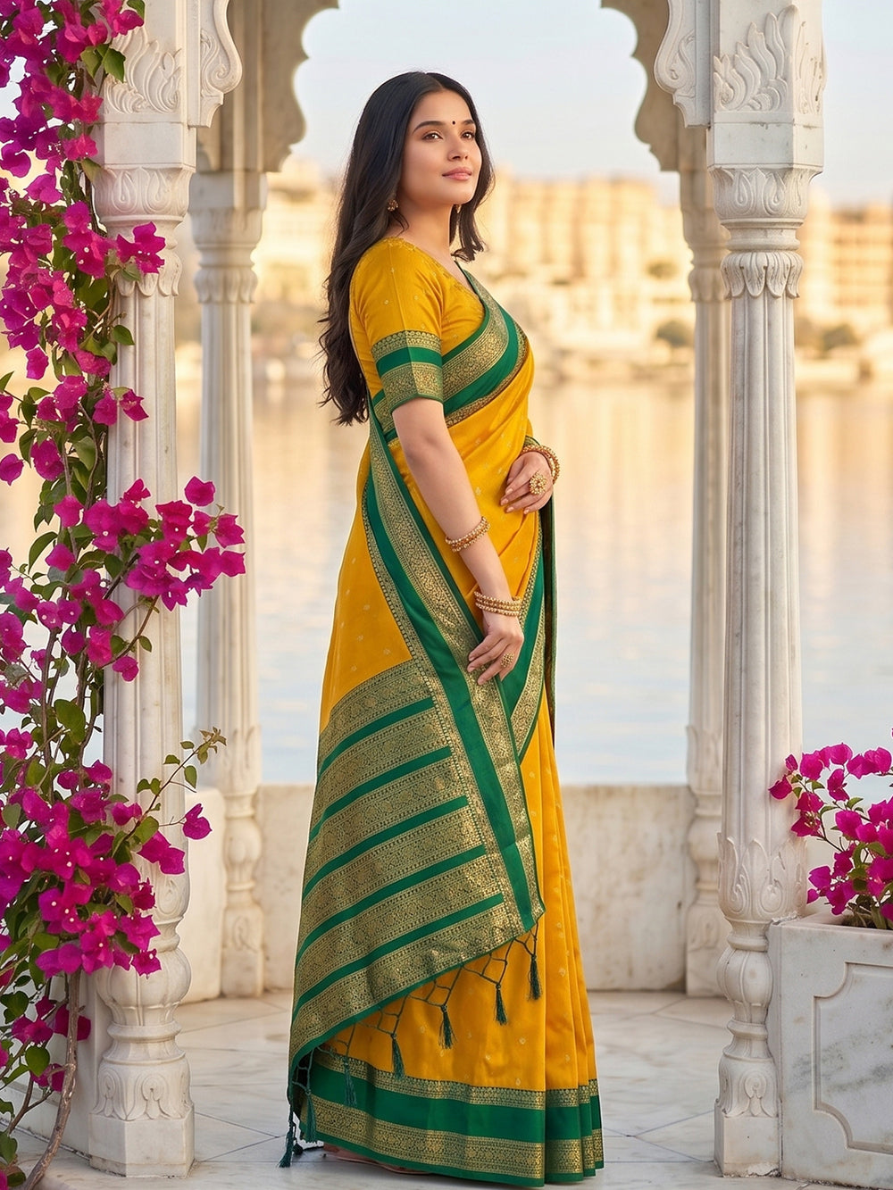 DreamDrape Saree Collection Yellow