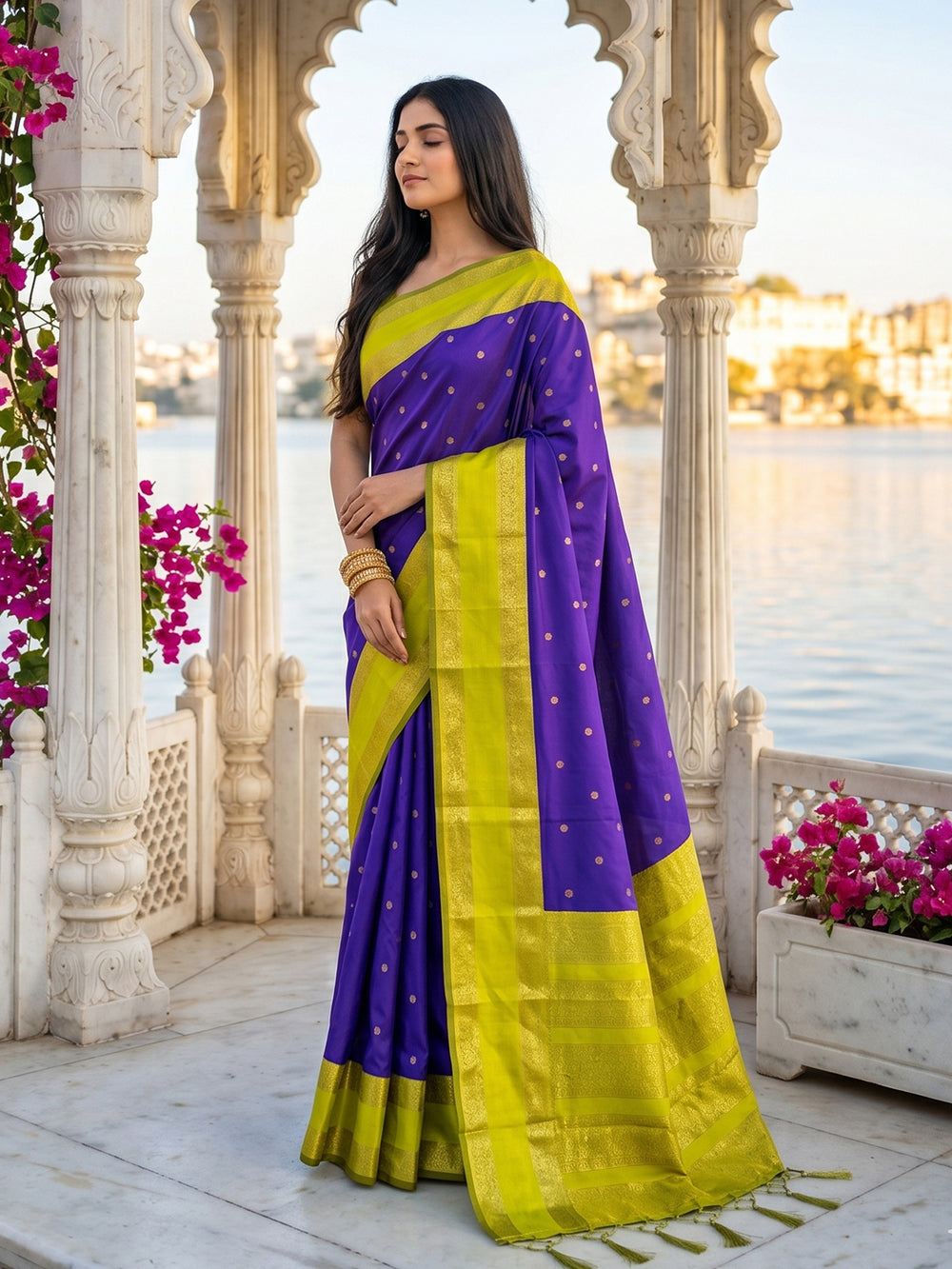 DreamDrape Saree Collection Purple