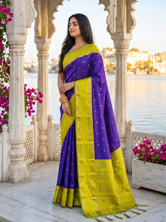 DreamDrape Saree Collection Purple