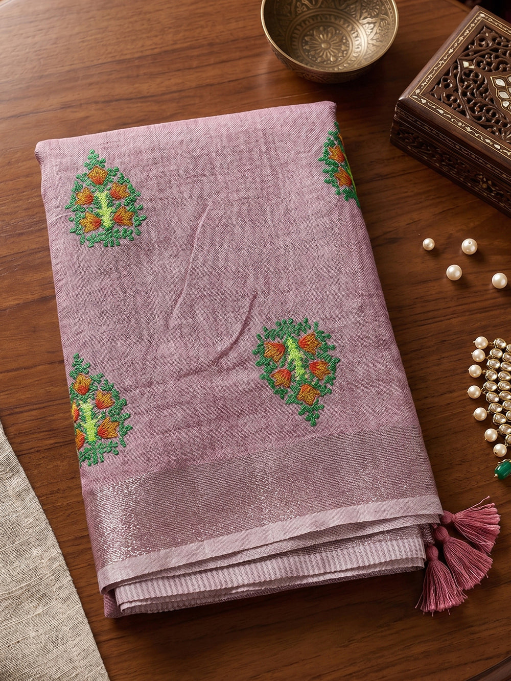 SereneDrape Sarees Light Purple