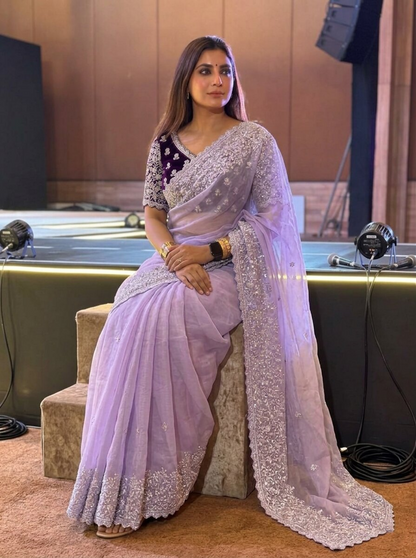 RegalPetal Sarees Lavender