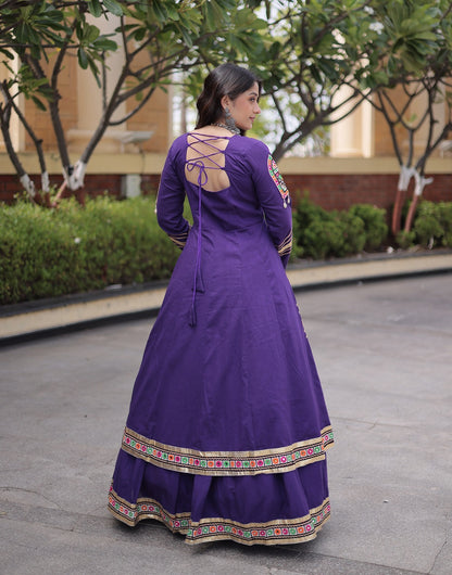 NavRang Lehengas Purple