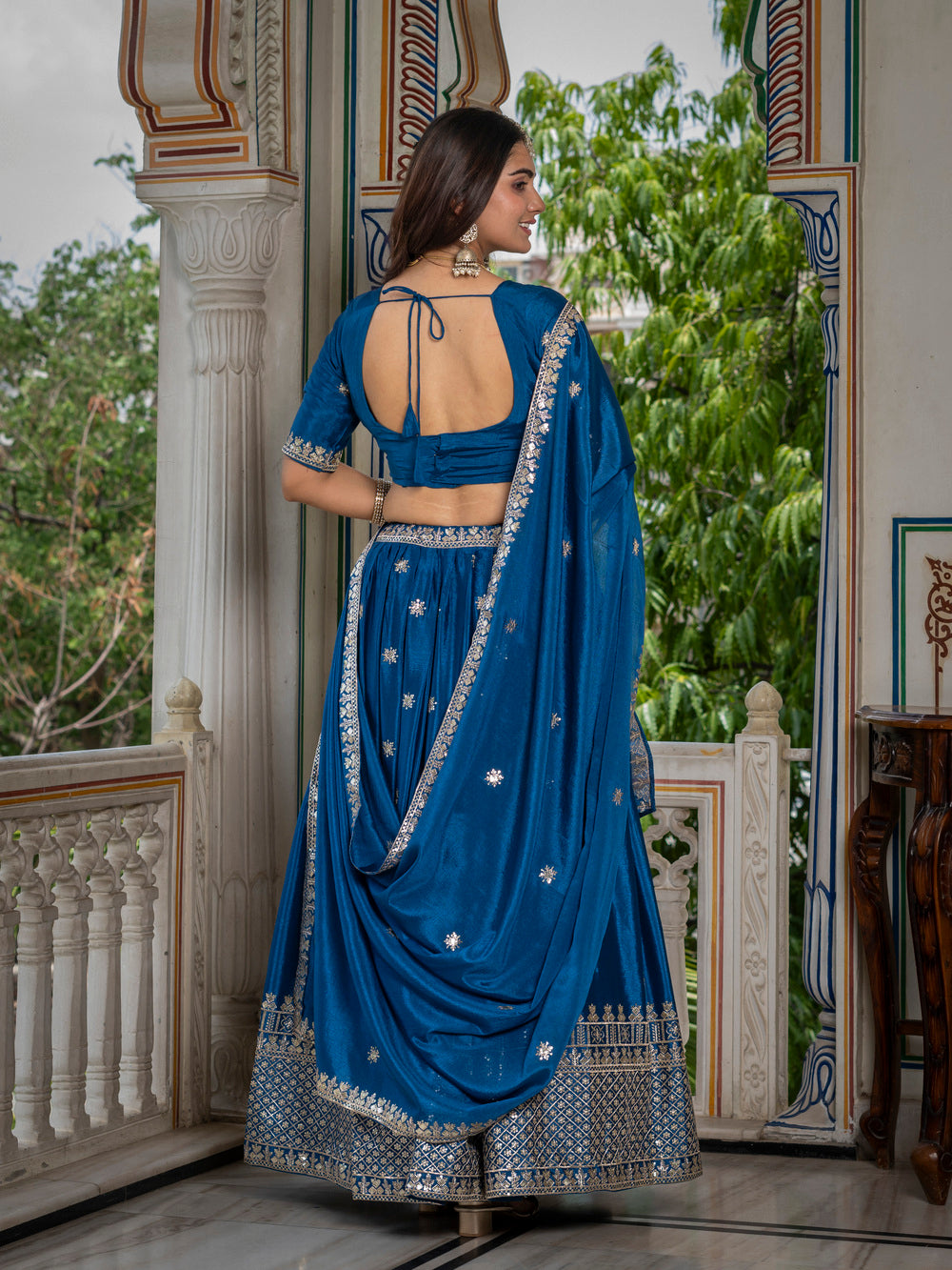 RangNoor Lehengas Teal