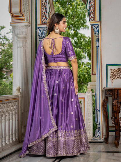 RangNoor Lehengas Lavender