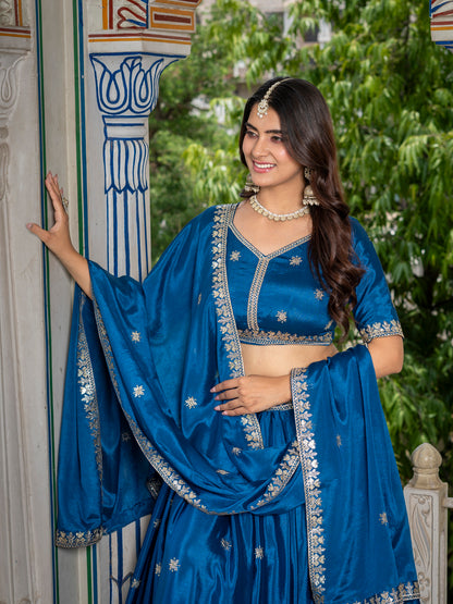 RangNoor Lehengas Teal
