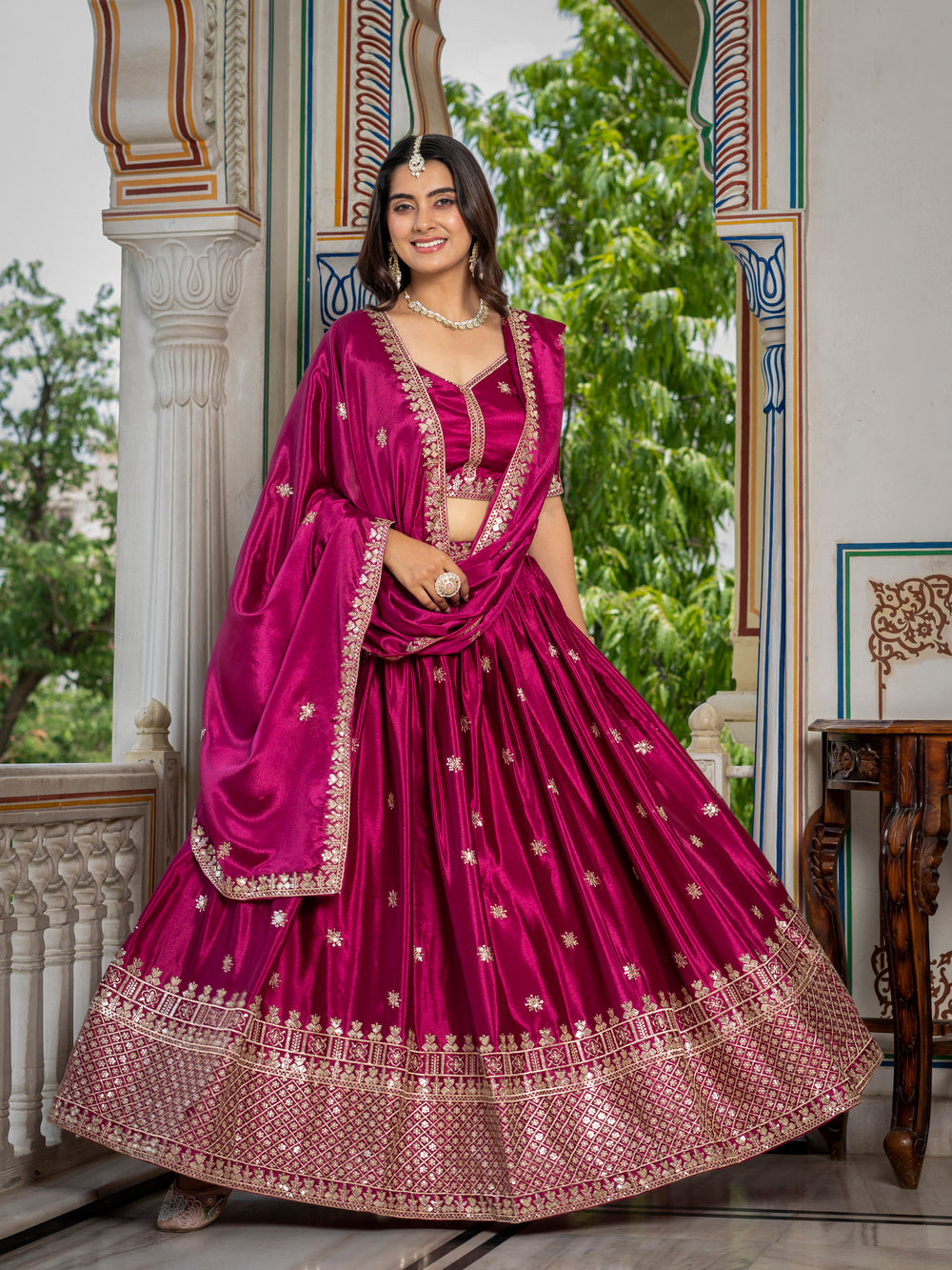 RangNoor Lehengas Pink
