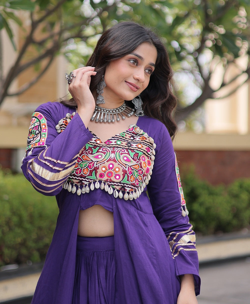 NavRang Lehengas Purple