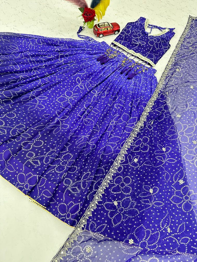 RangRaas Lehengas Blue