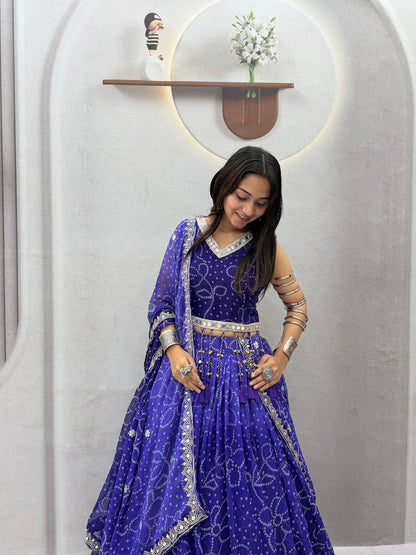 RangRaas Lehengas Blue