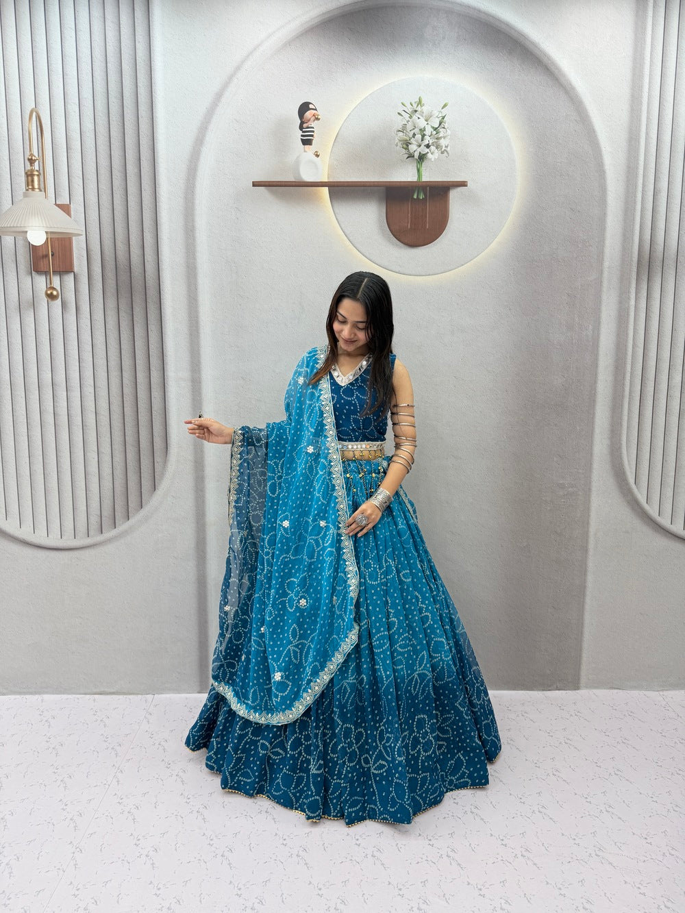 RangRaas Lehengas Teal