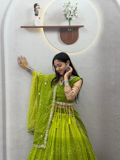 RangRaas Lehengas Light Green