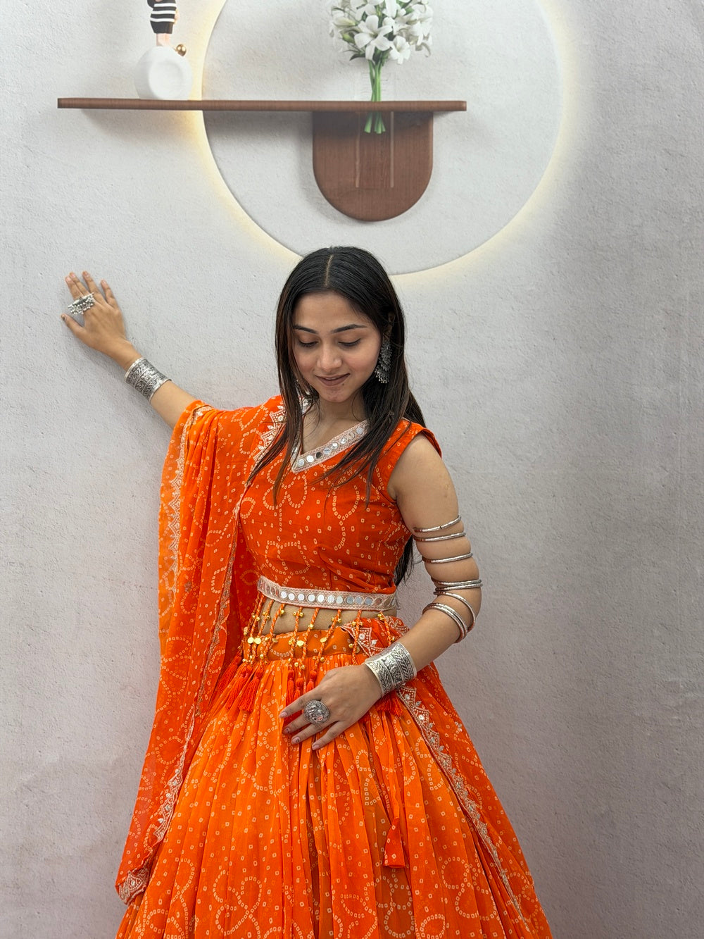 RangRaas Lehengas Orange