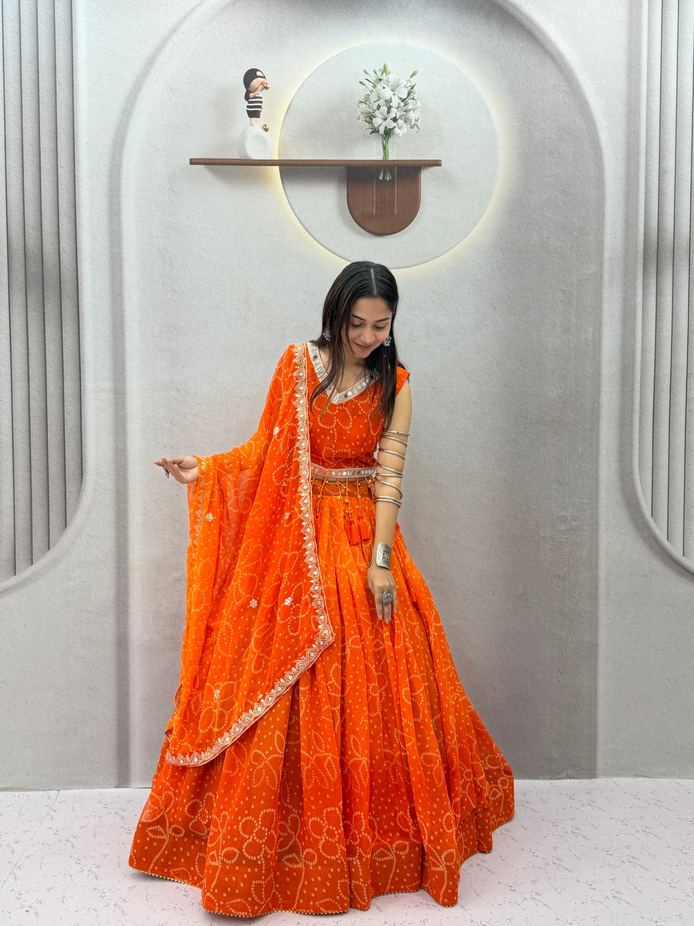 RangRaas Lehengas Orange