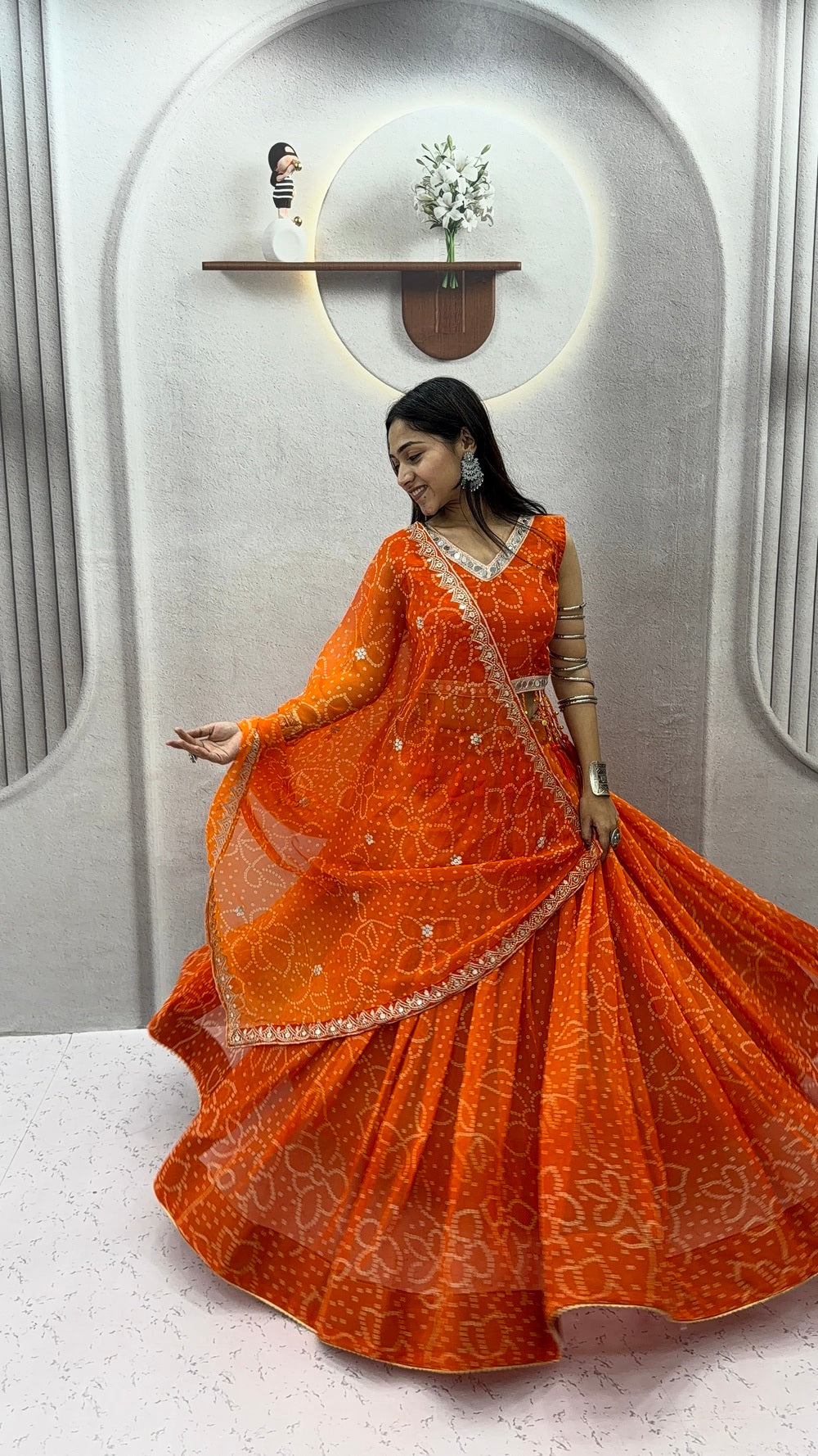 RangRaas Lehengas Orange