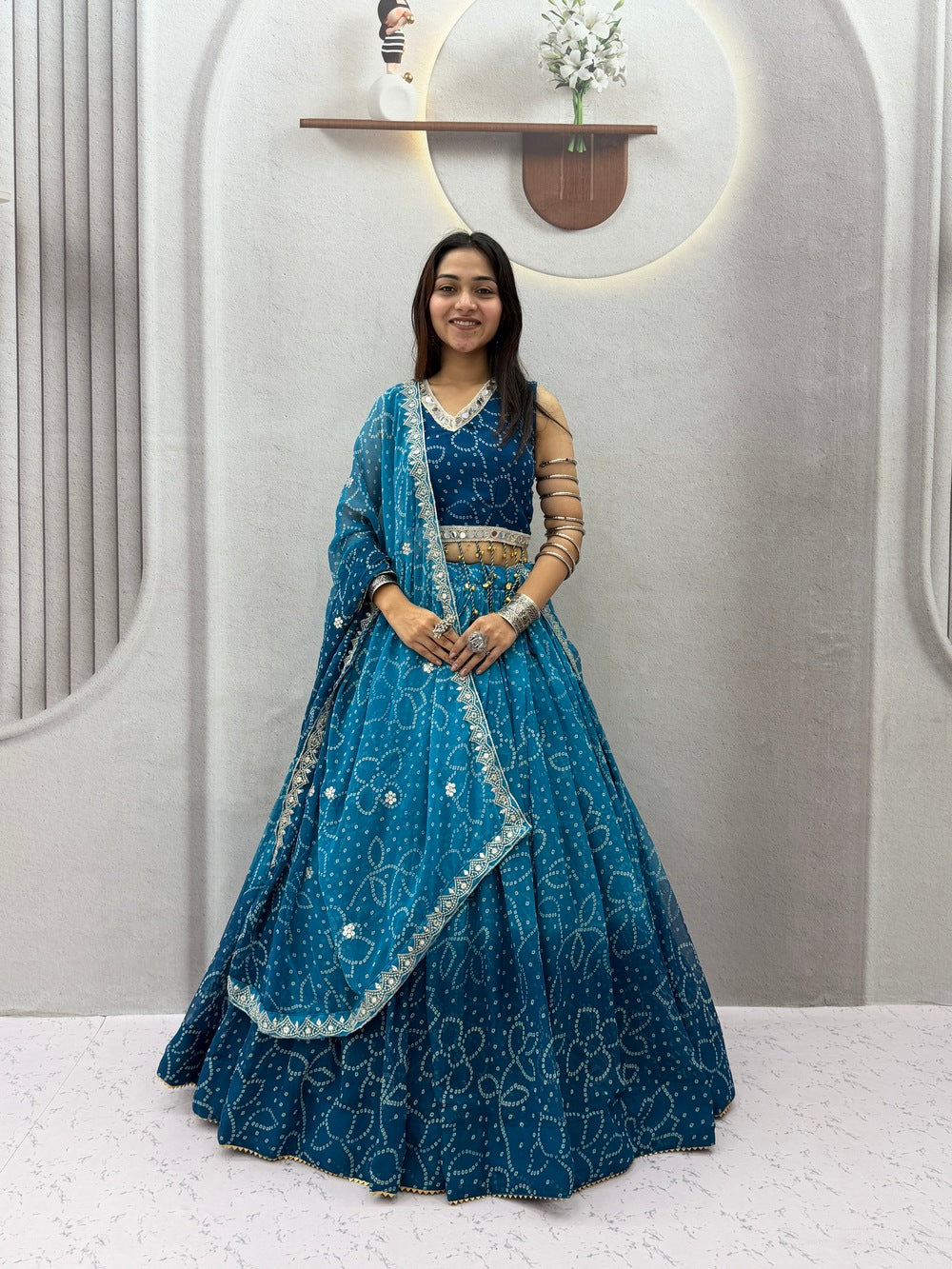 RangRaas Lehengas Teal